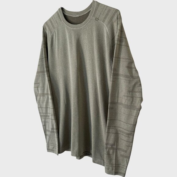 Lululemon Metal Vent Tech Long-Sleeve Shirt Green Men's Medium Casual Activewear - Picture 2 of 12